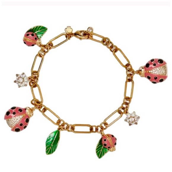 KATE SPADE • Dottie The Ladybug Charm Bracelet - Picture 1 of 4